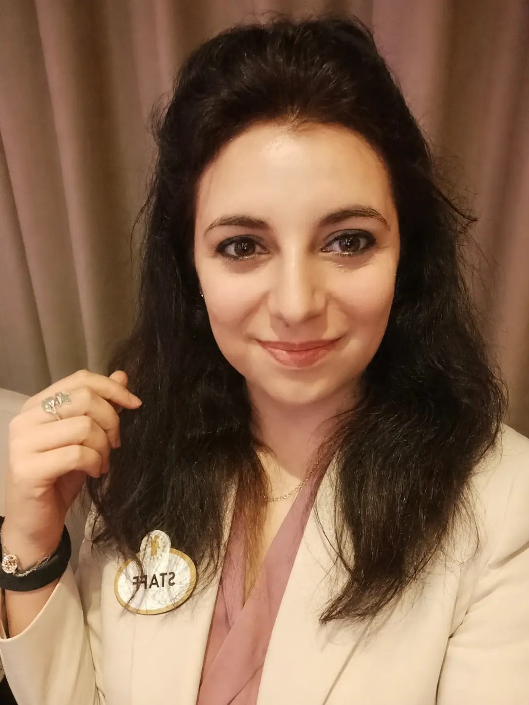 Stella Marrali at a professional sales training event